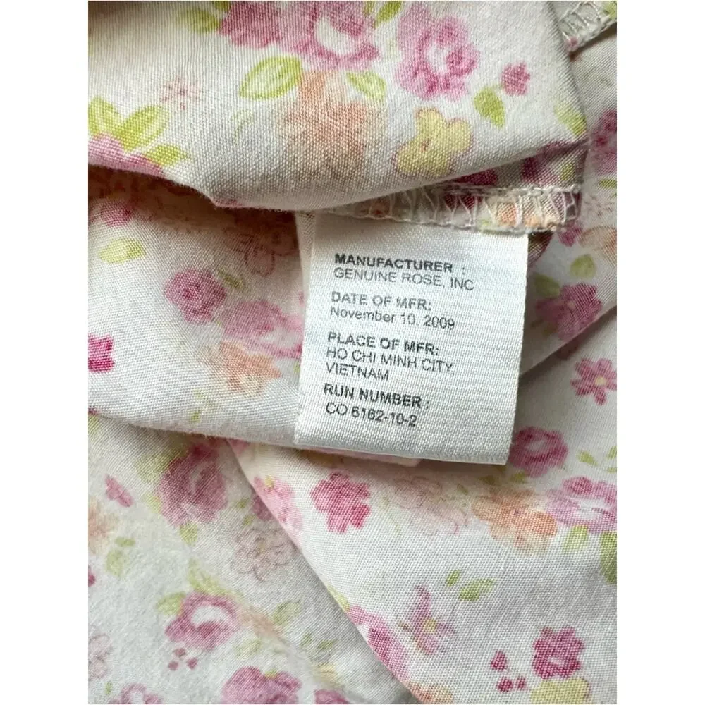 Vintage Jona Michelle Toddler Girls Floral Dress Pink White Size 4T